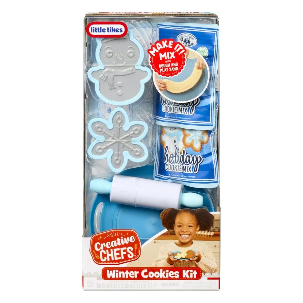 Little Tikes Creative Chefs Holiday Winter Cookies Kit with 6 Accessories NIB